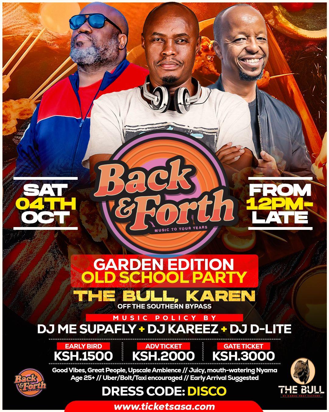 Back & Forth - Garden Edition Old School Party-3rd Edition