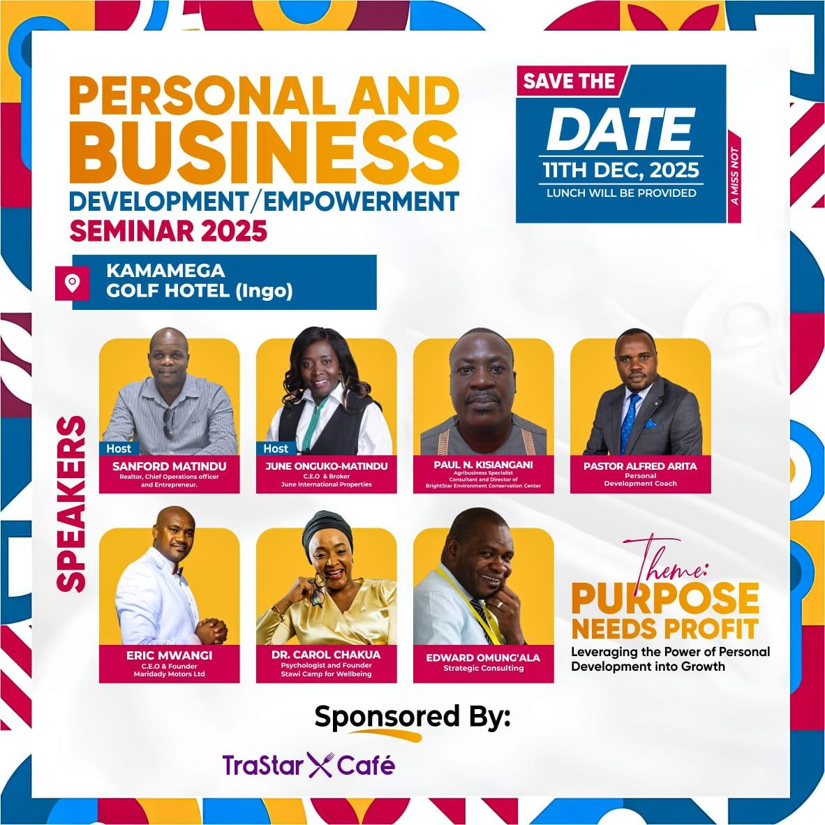 Personal and Business Development/Empowerment Seminar 2025