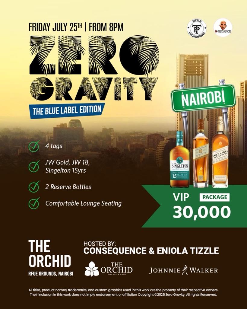 Zero Gravity The Blue Label Edition @ The Orchid