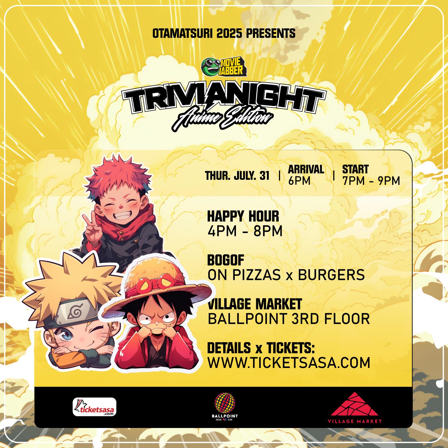 Movie Jabber Trivia Night - Anime Edition