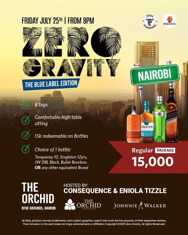 Zero Gravity The Blue Label Edition @ The Orchid