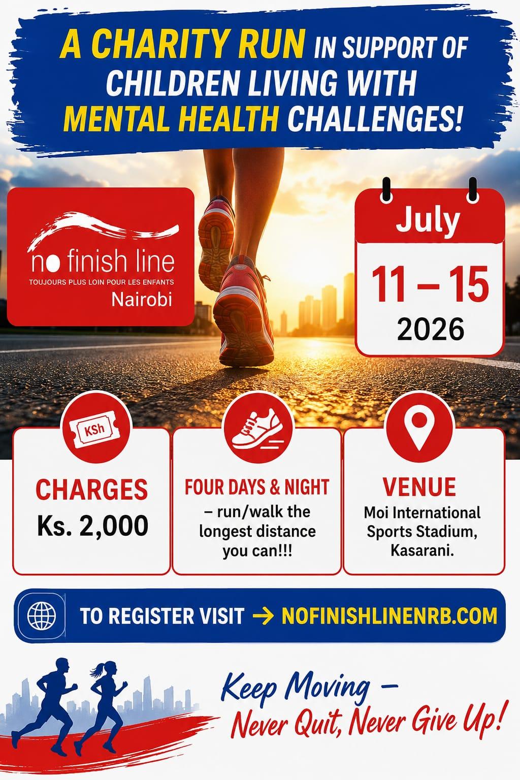 No finish Line Nairobi Run