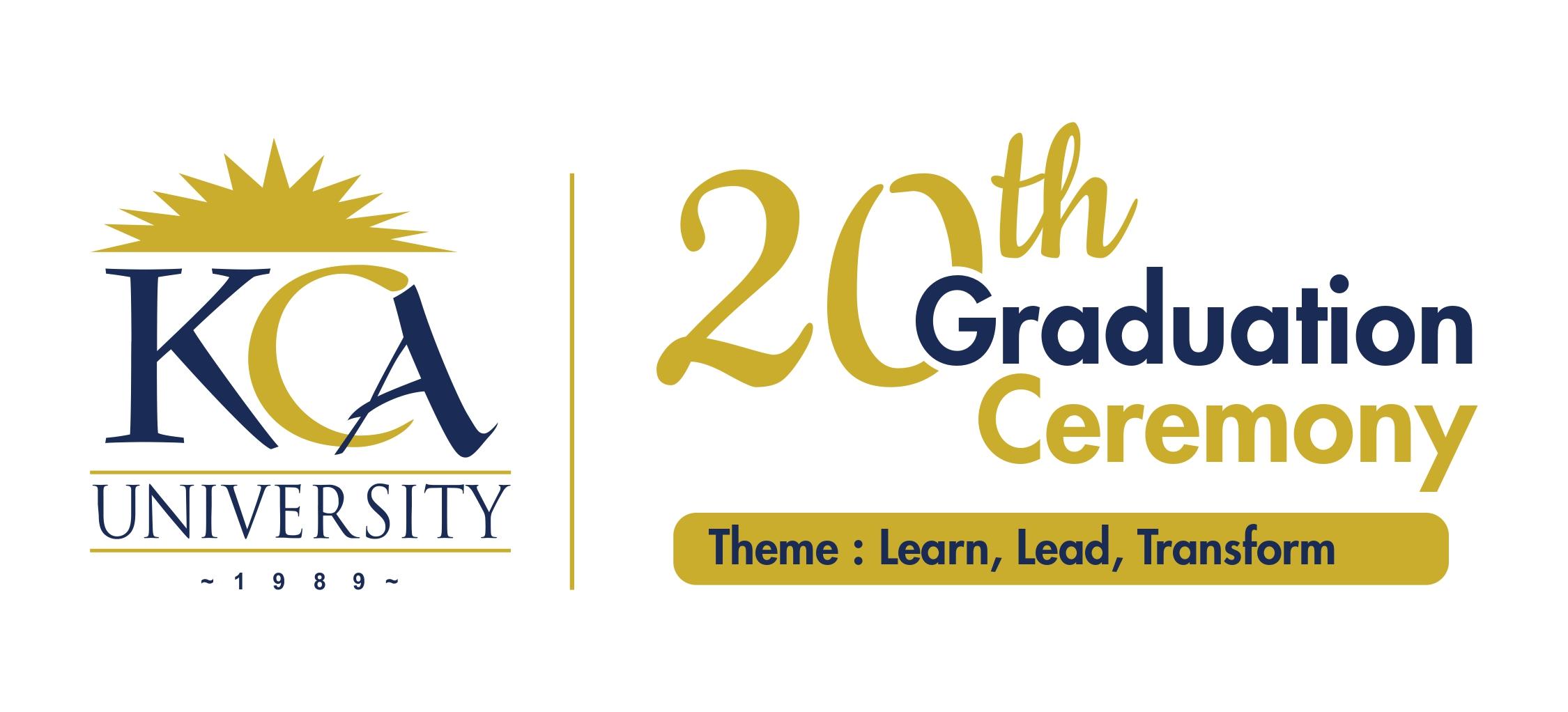 KCA UNIVERSITY 20TH GRADUATION CEREMONY