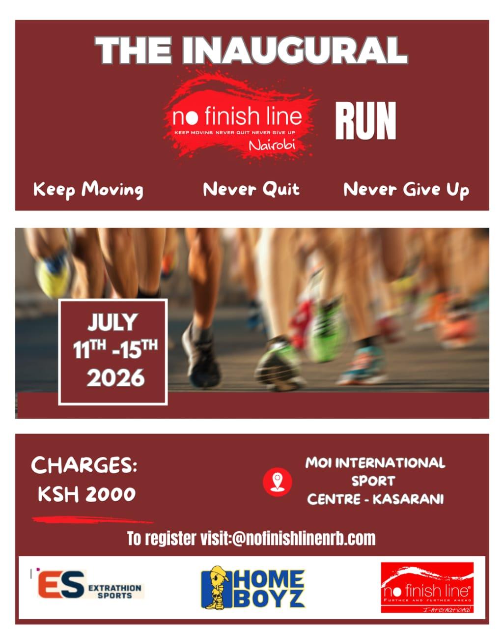 No finish Line Nairobi Run