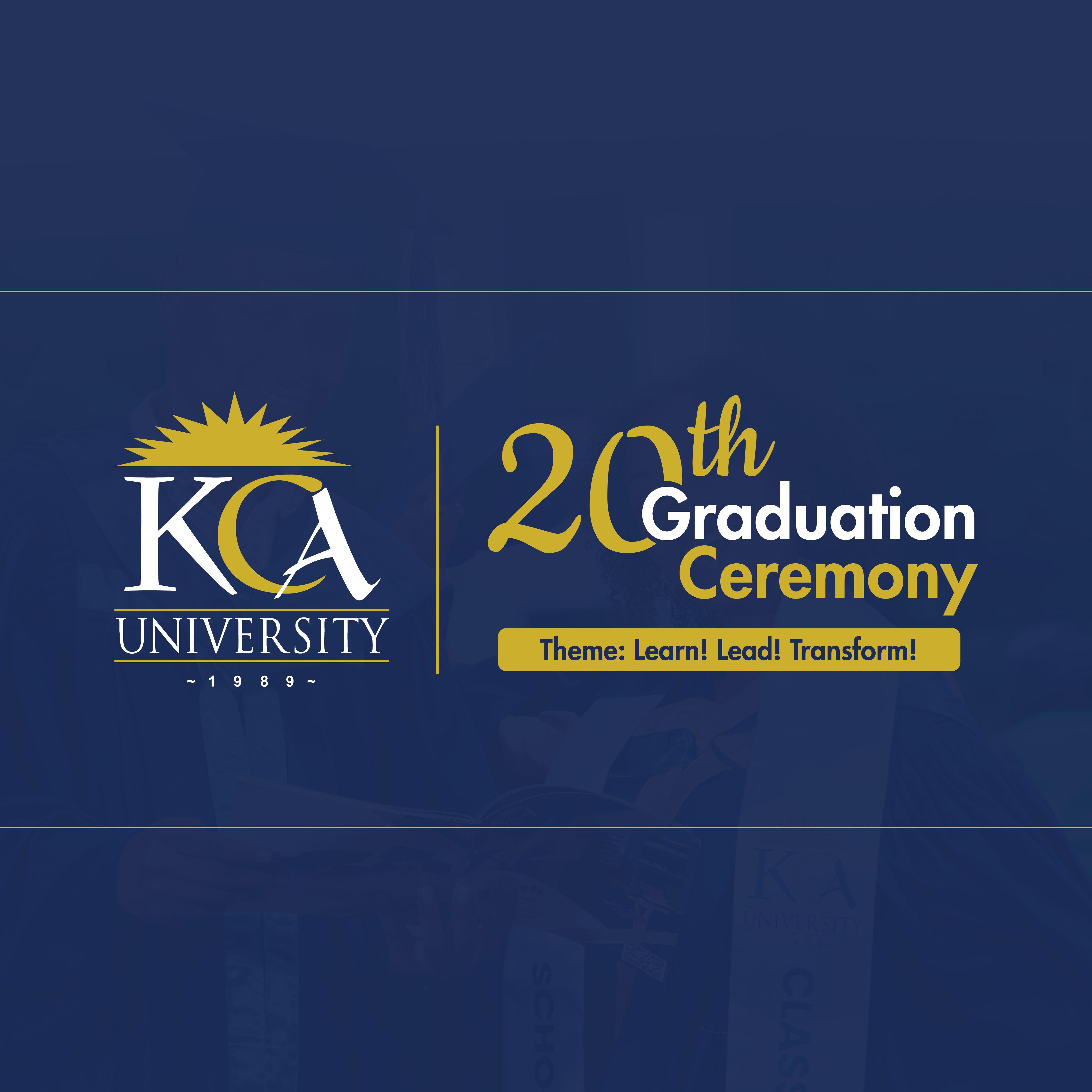 KCA UNIVERSITY 20TH GRADUATION CEREMONY