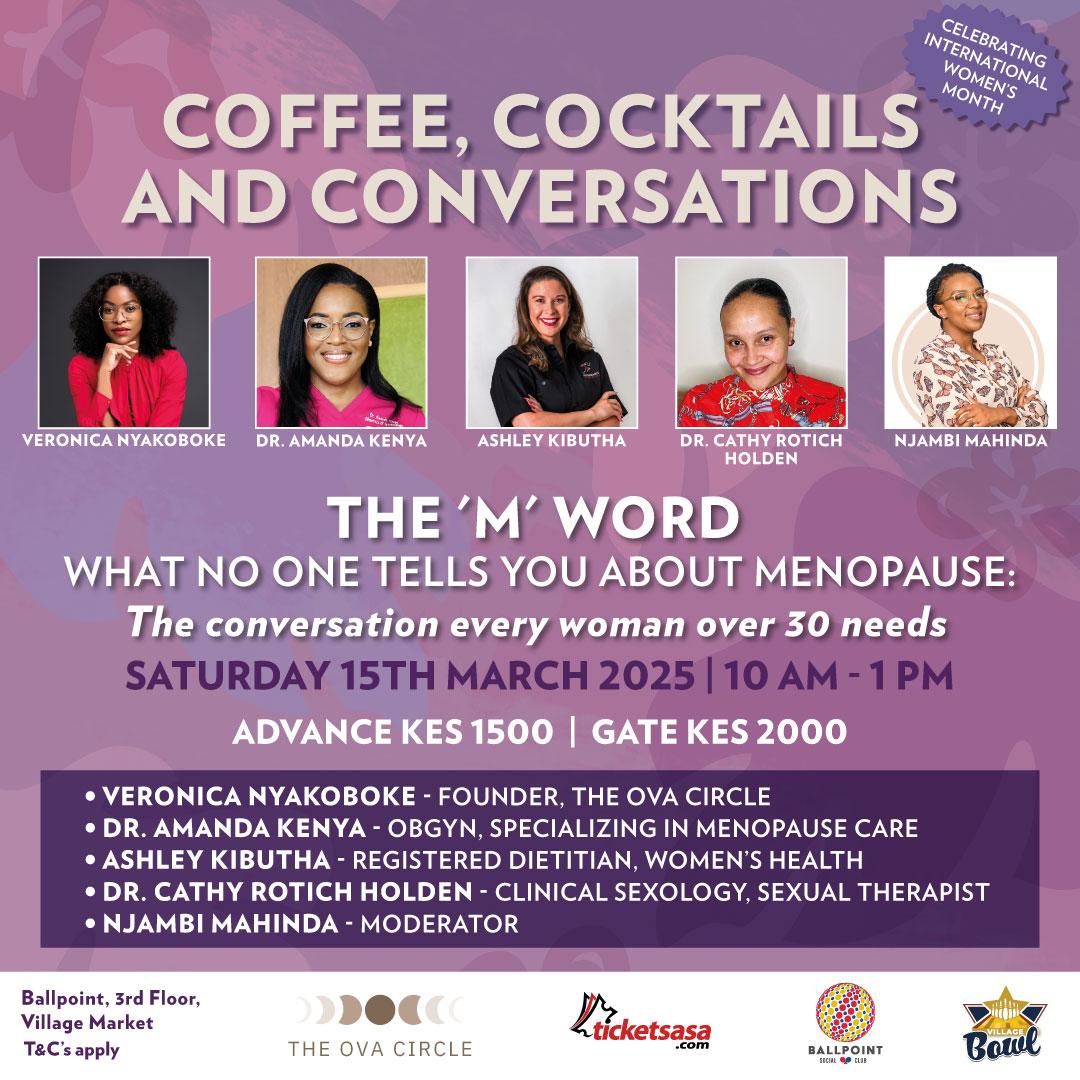 Coffee, cocktails & Conversations - The 'M' word