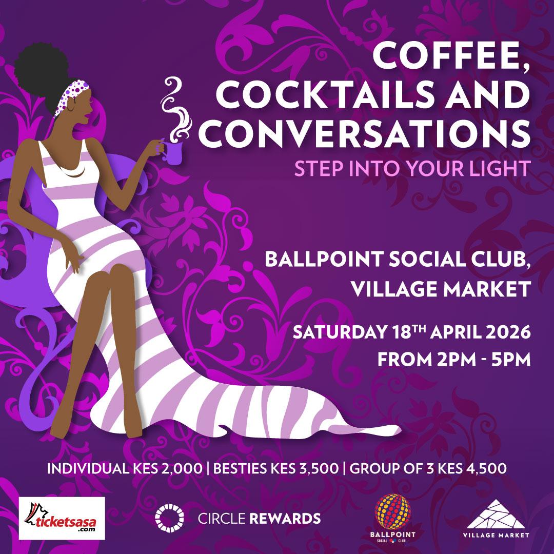 Coffee , Cocktails and Conversations - Step Into Your Light