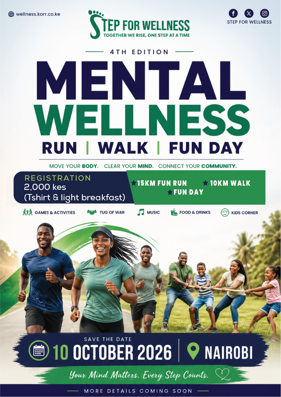 4th Edition Mental Wellness Run | Walk | Fun Day