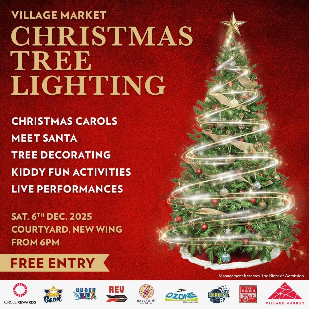 Christmas Tree Lighting Caption