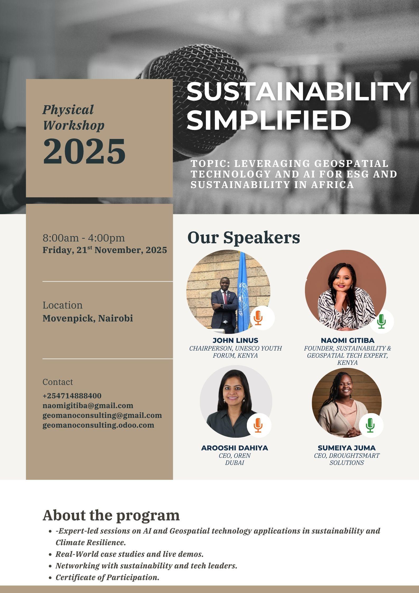 Sustainability Simplified (Leveraging Geospatial Technology and AI for ESG and Sustainability in African SMEs)