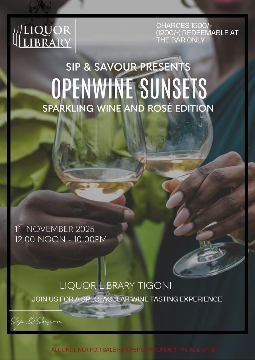 Open Wine Sunsets-Sparkling Wine and Rosé Edition